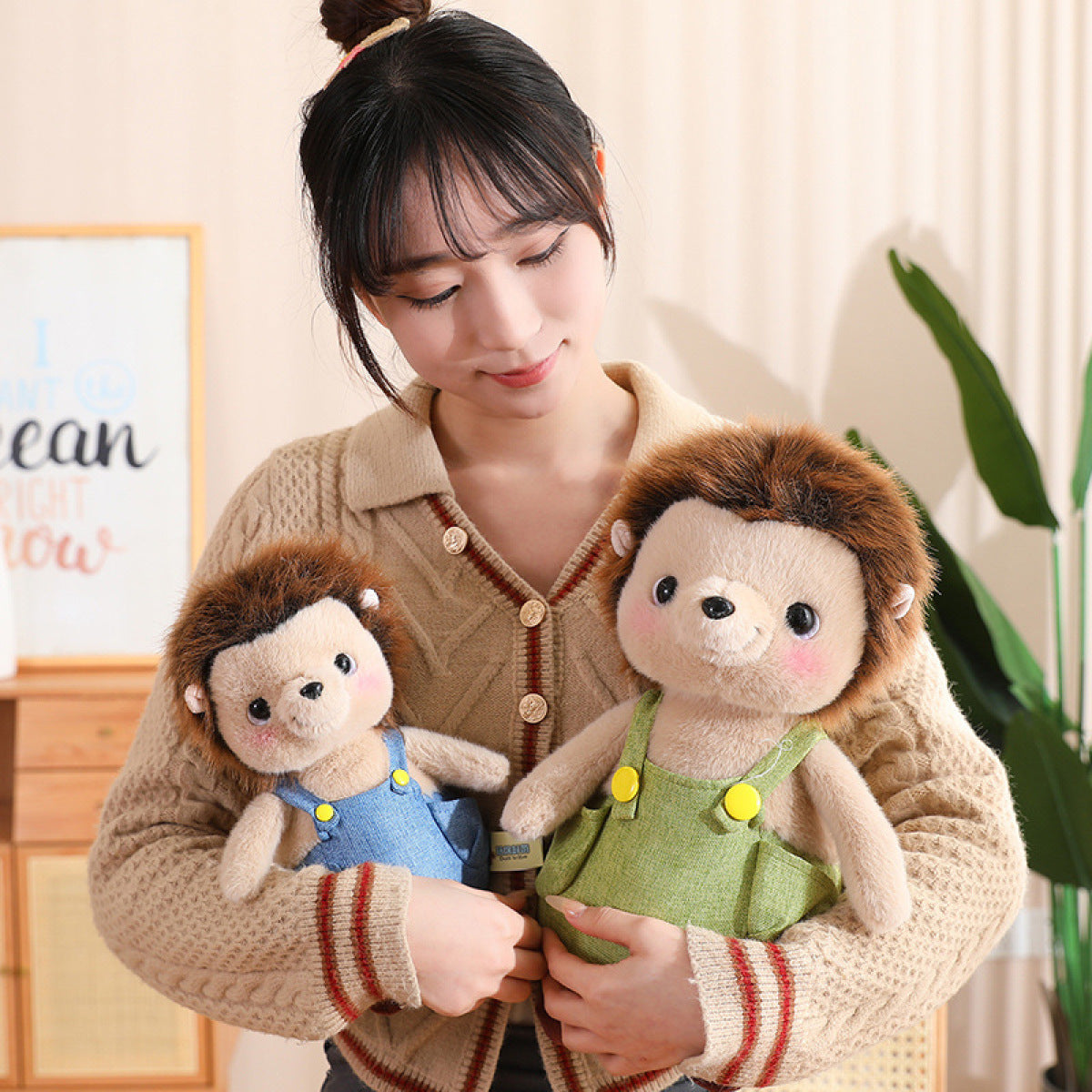 Pico, peluche erizo de textura suave de Abrazo Suave