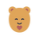 Nudo, logo de Abrazo Suave (variante rosa-terracota)